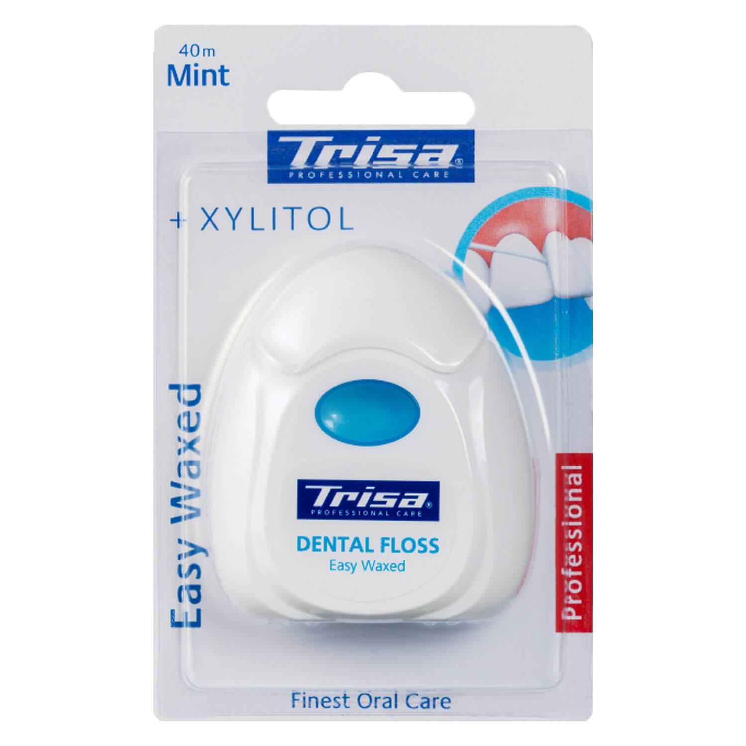 Trisa Oral Care - Dental Floss Easy Waxed Mint