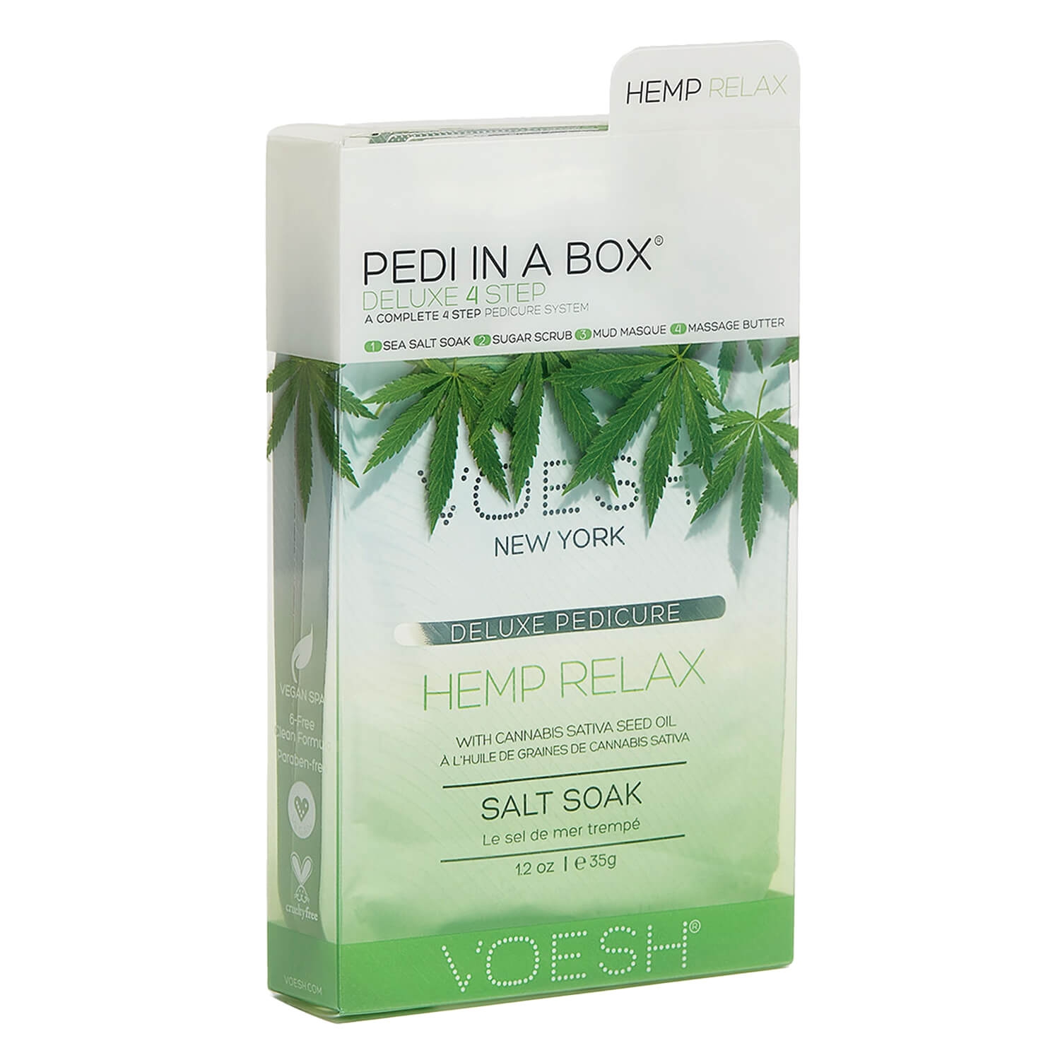 Image du produit de VOESH New York - Pedi In A Box 4 Step Hemp Relax