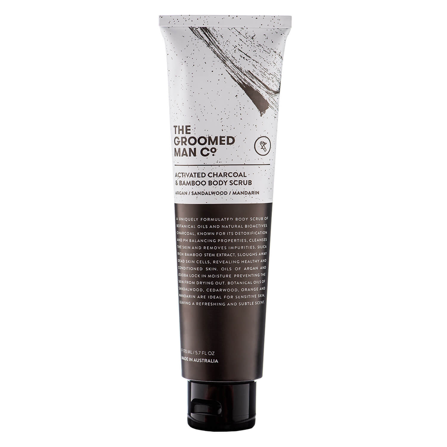 Produktbild von THE GROOMED MAN CO. - Activated Charcoal Body Scrub