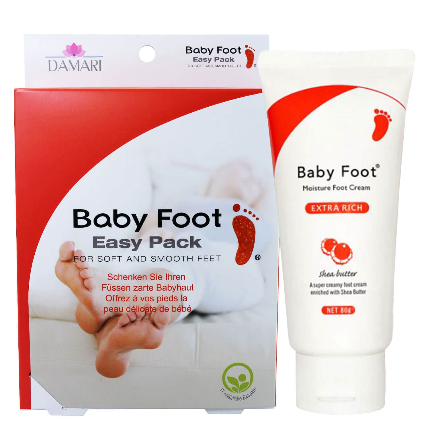 Image du produit de Baby Foot - Easy Pack & Extra Rich Cream Set