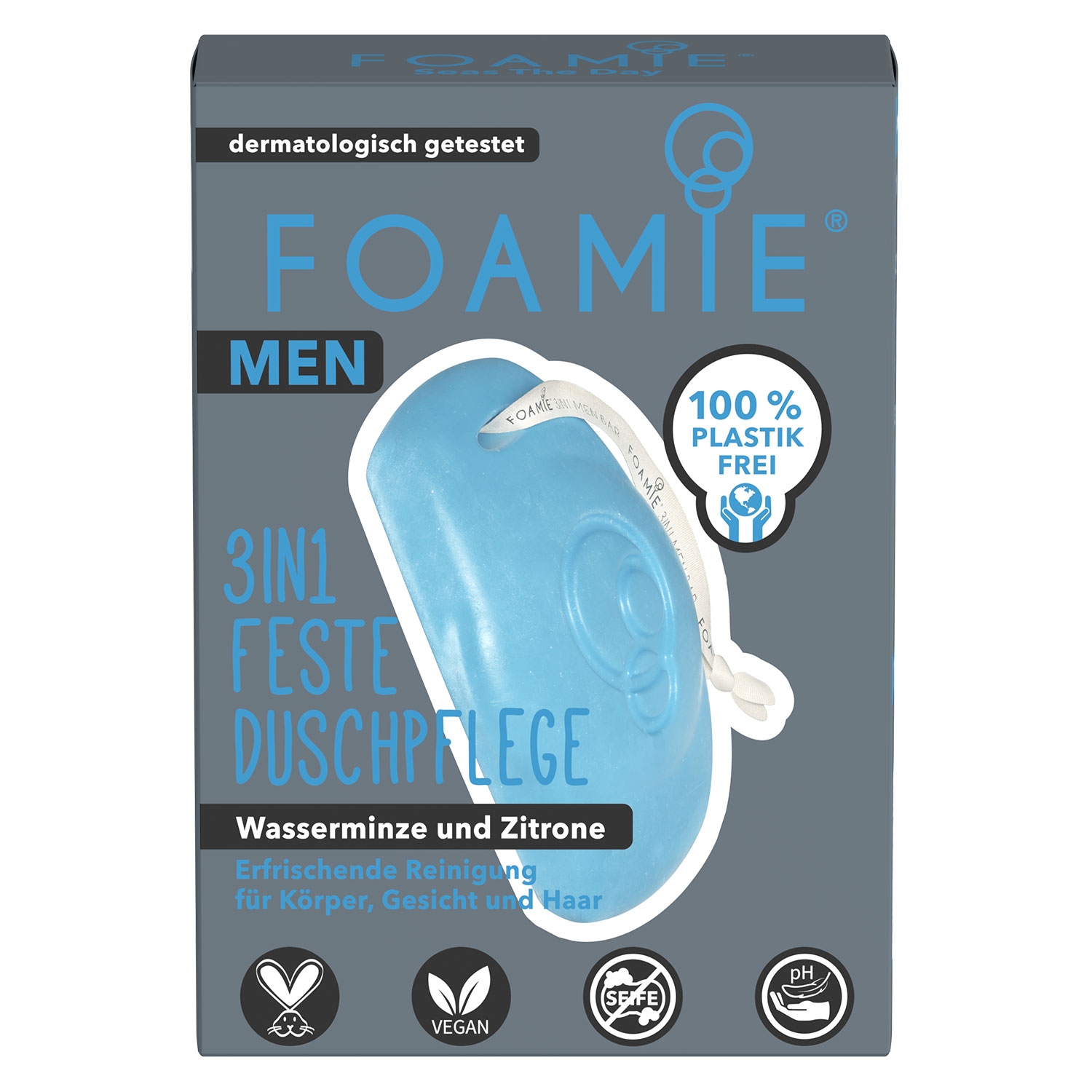 Product image from Foamie - Men 3in1 Feste Duschpflege Seas the Day
