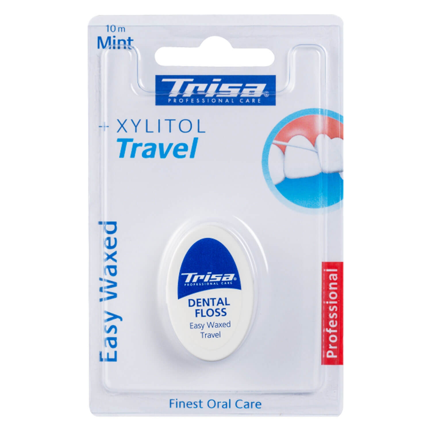 Produktbild von Trisa Oral Care - Zahnseide Easy Waxed Travel Mint