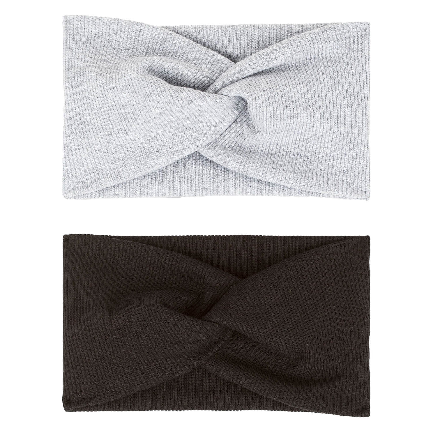 Produktbild von Haarband mit Knoten, schwarz & grau
