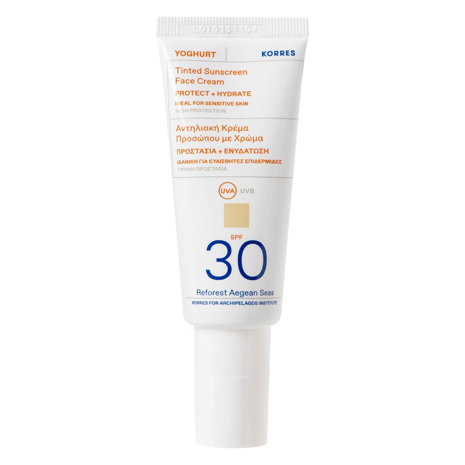 Korres Care - Yoghurt Tinted Sunscreen Face Cream SPF30
