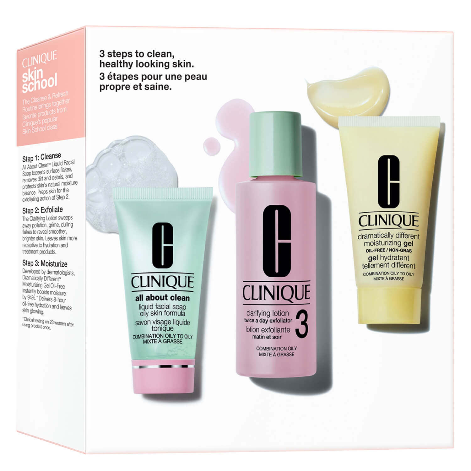 Product image from Clinique Set - 3-Step Cleanser Refresher Course Type 3