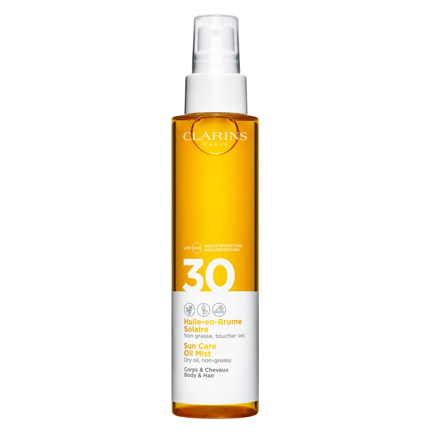 Product image from Clarins Sun - Huile-en-Brume Solaire Corps & Cheveux SPF30