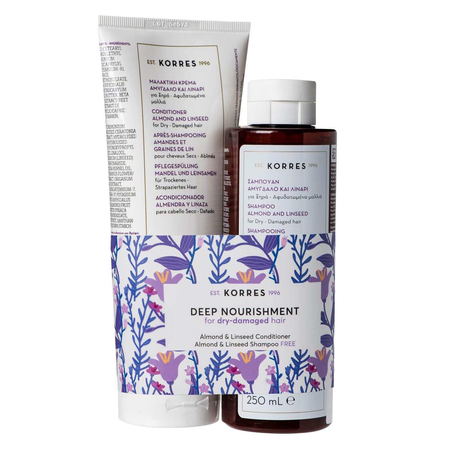 Korres Haircare - Almond & Linseed Kit de soins capillaires