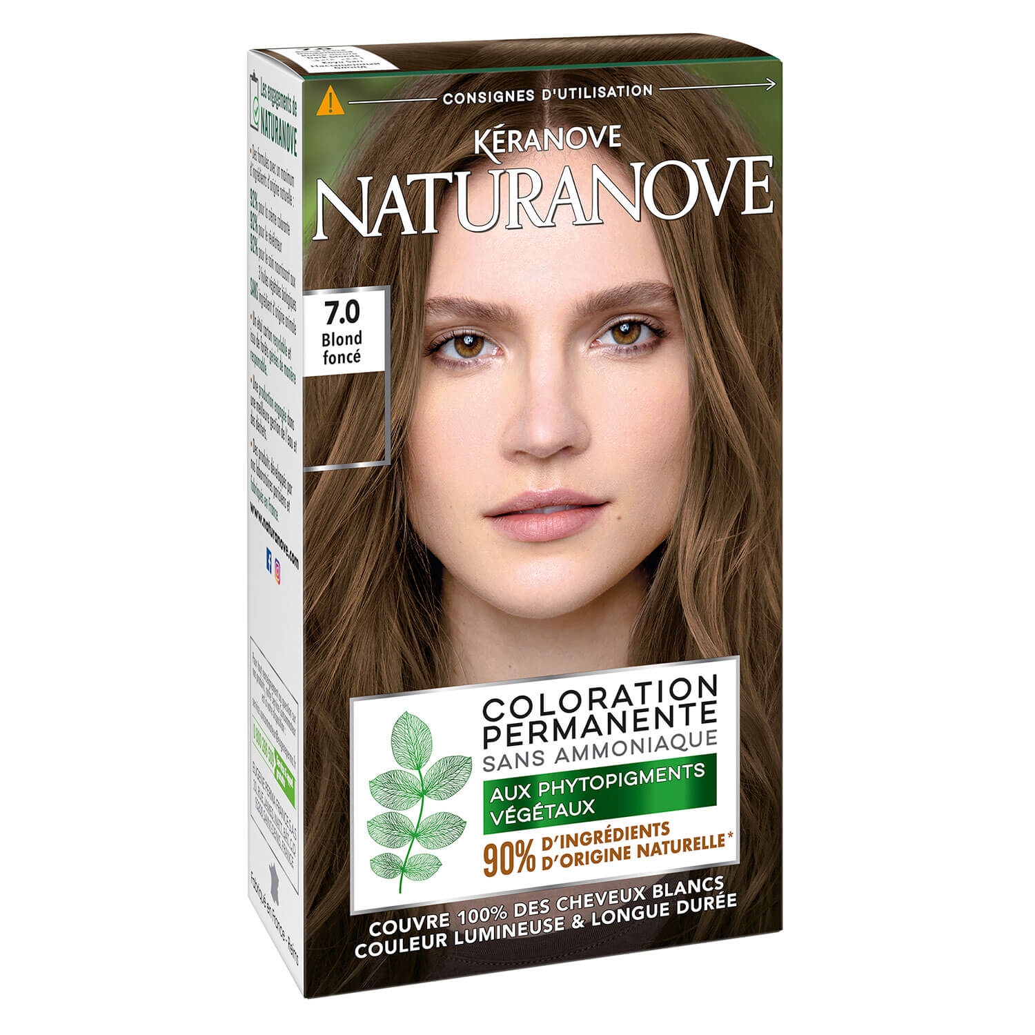 Produktbild von Naturanove - Dauerhafte Haarfarbe Dunkelblond 7.0