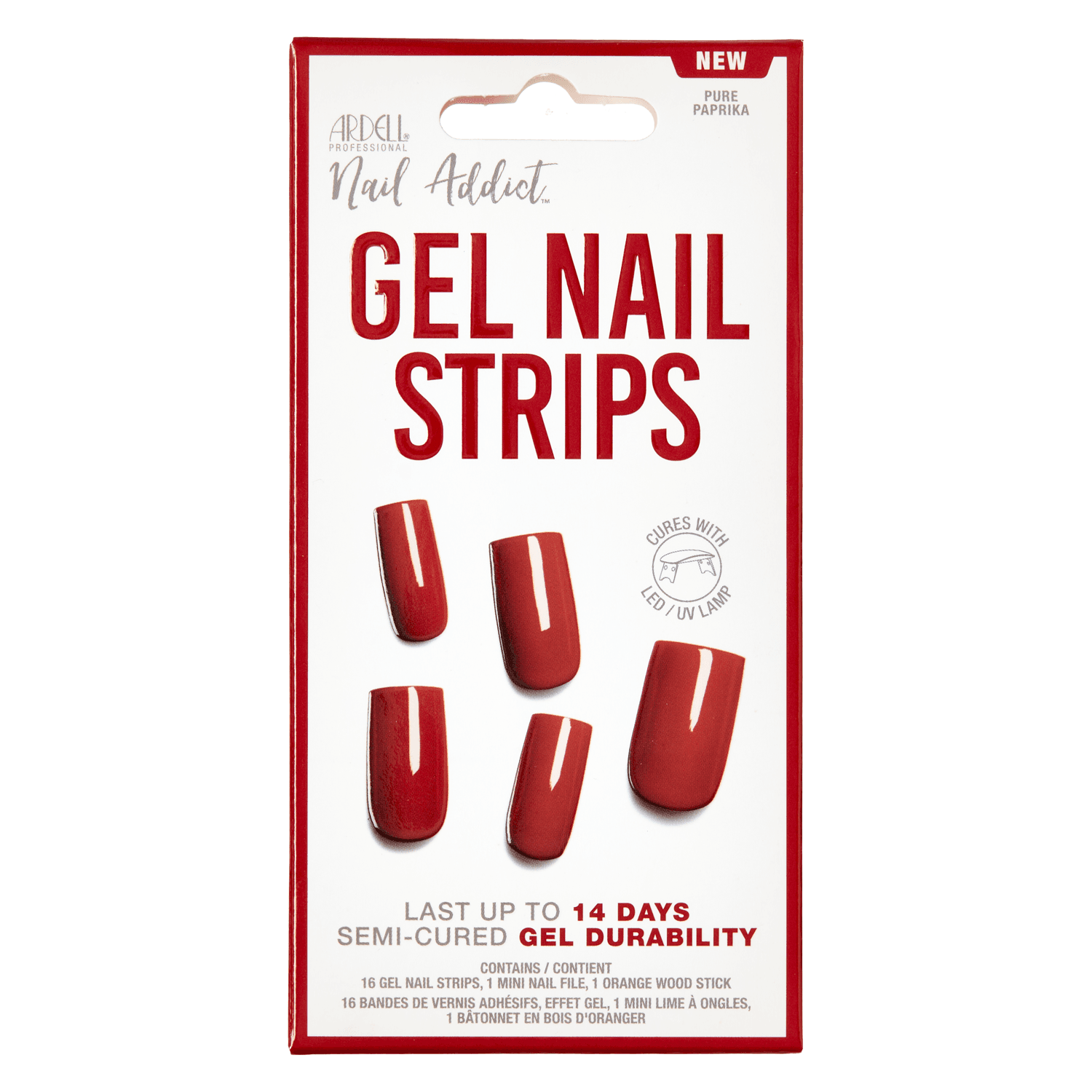 Nail Addict - Gel Nail Strips Pure Paprika