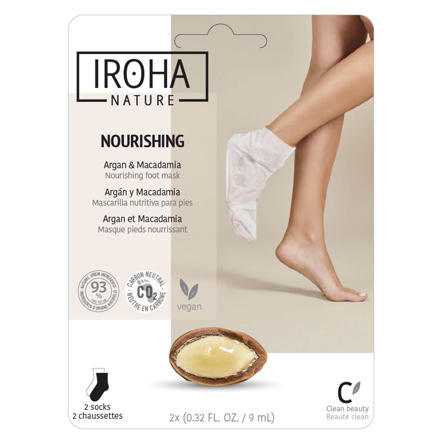 Product image from Iroha Nature - Nourishing Argan & Macadamia Foot Mask