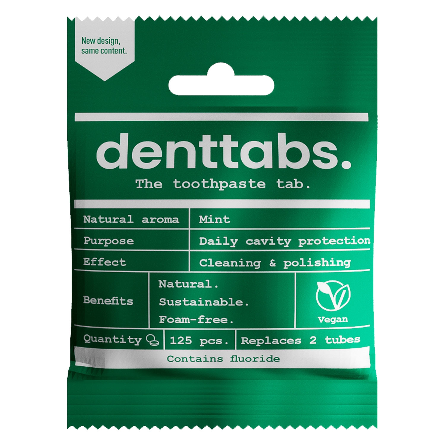 Image du produit de denttabs. - Zahnputztabletten mit Fluorid