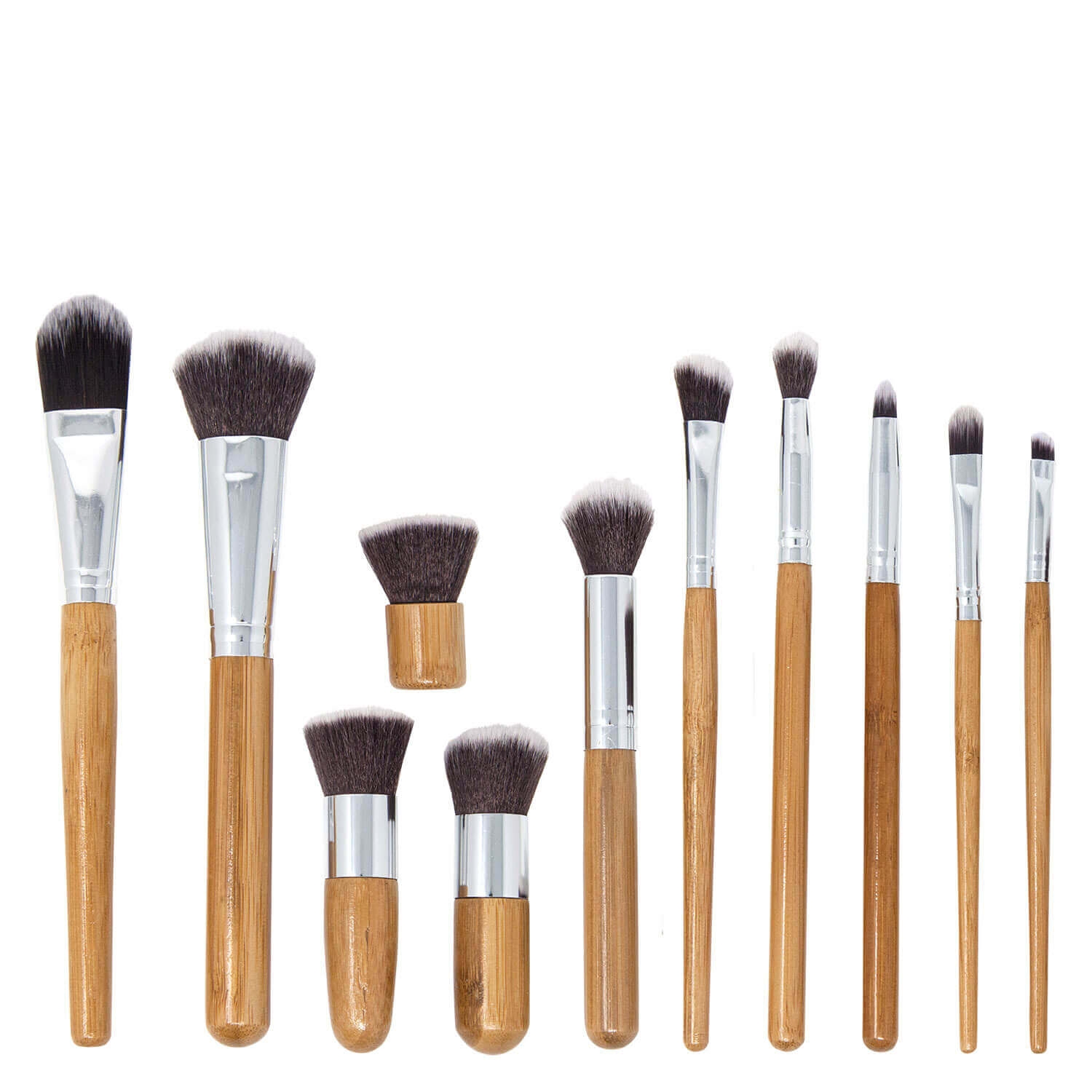 Image du produit de ZOË AYLA - 11 Piece Professional Bamboo Eco Make-Up Brush Set