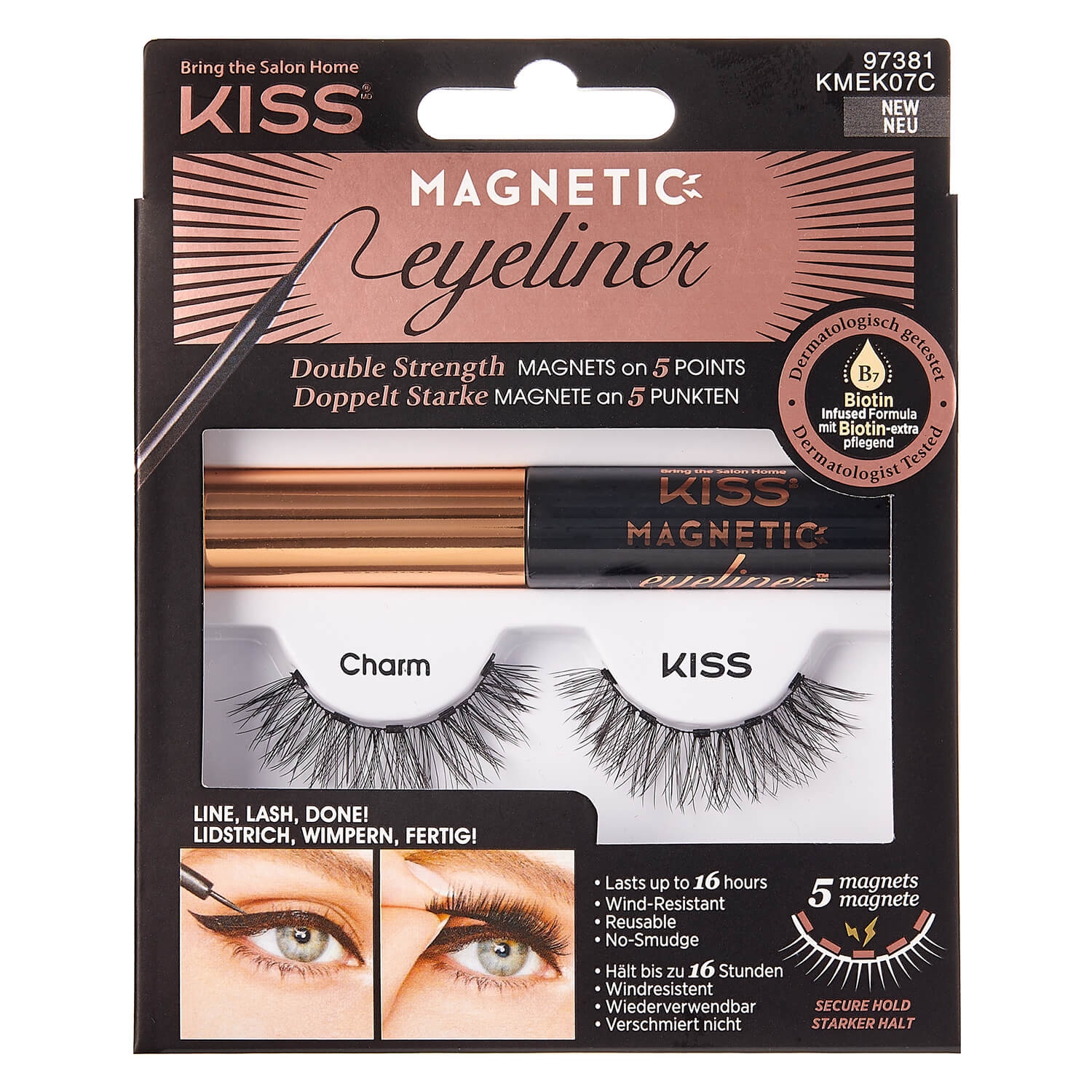 Produktbild von KISS Lashes - Magnetic Eyeliner/Eyelash Kit