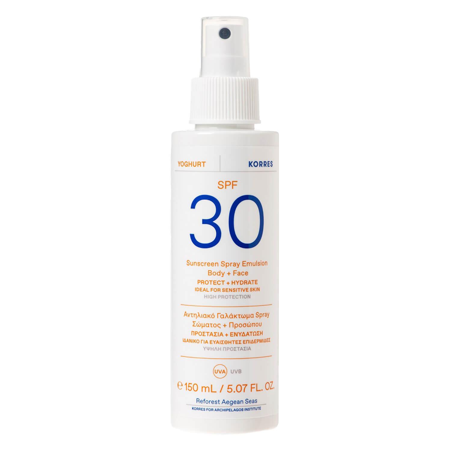 Korres Care - Yoghurt Sunscreen Spray Emulsion Body + Face SPF30