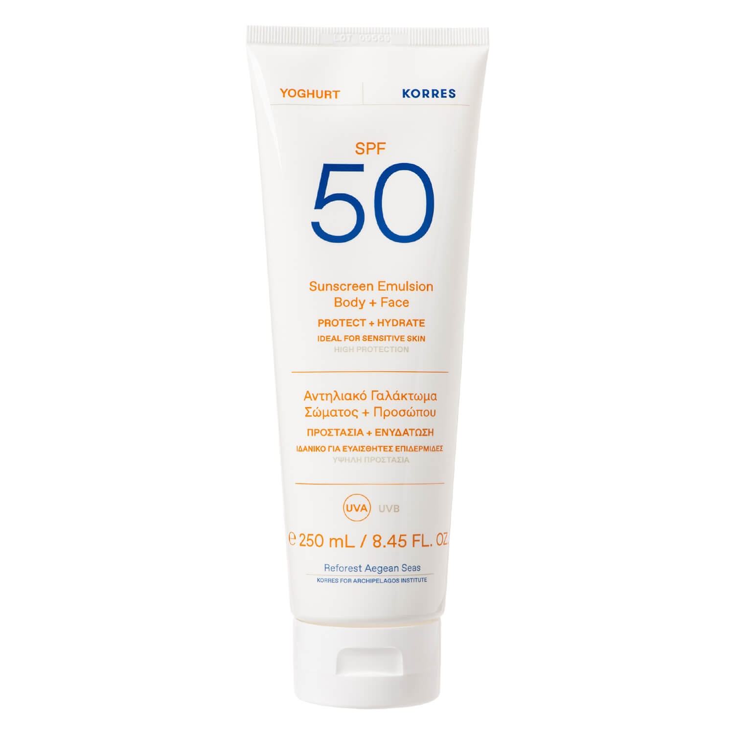 Image du produit de Korres Care - Yoghurt Sunscreen Emulsion Body + Face SPF50