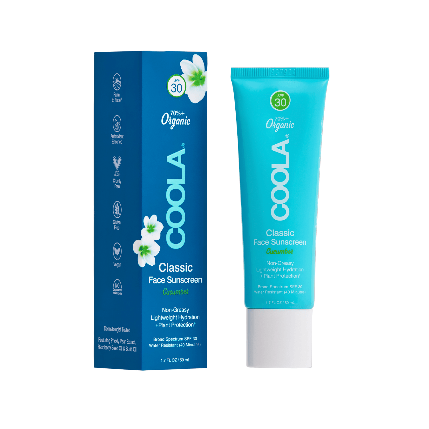 Product image from Coola - Classic Face Organic Sunscreen Lotion SPF30 Cucumber