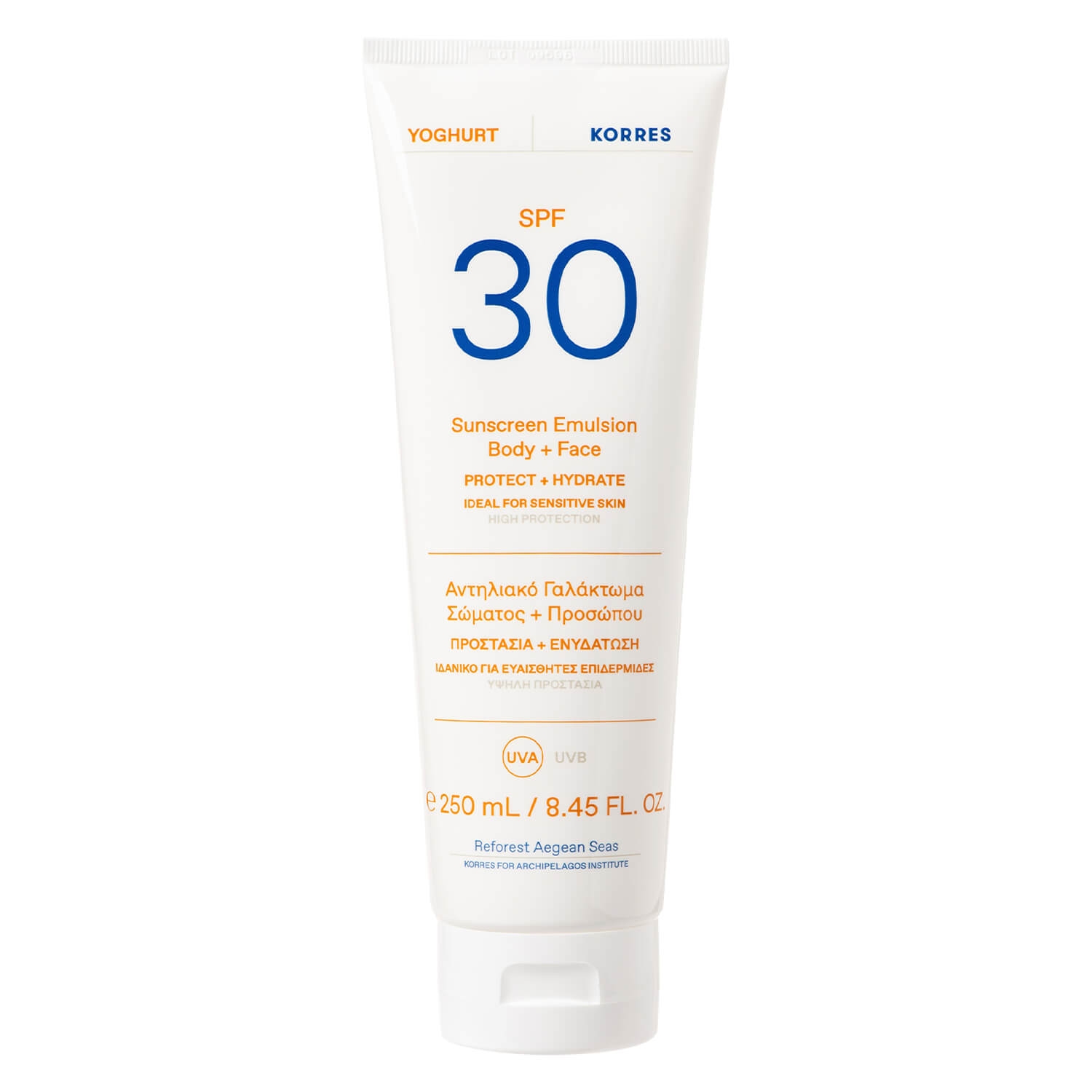 Image du produit de Korres Care - Yoghurt Sunscreen Emulsion Body + Face SPF30