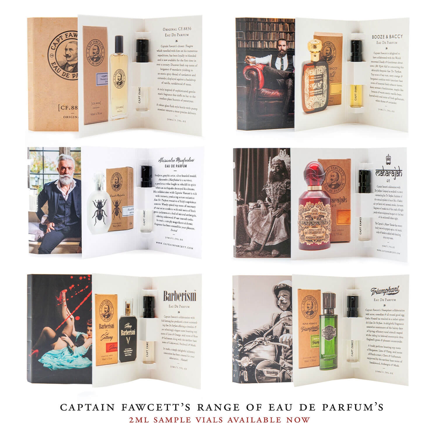 Image du produit de Capt. Fawcett Care - Eau de Parfum Miniatur Kollektion Set