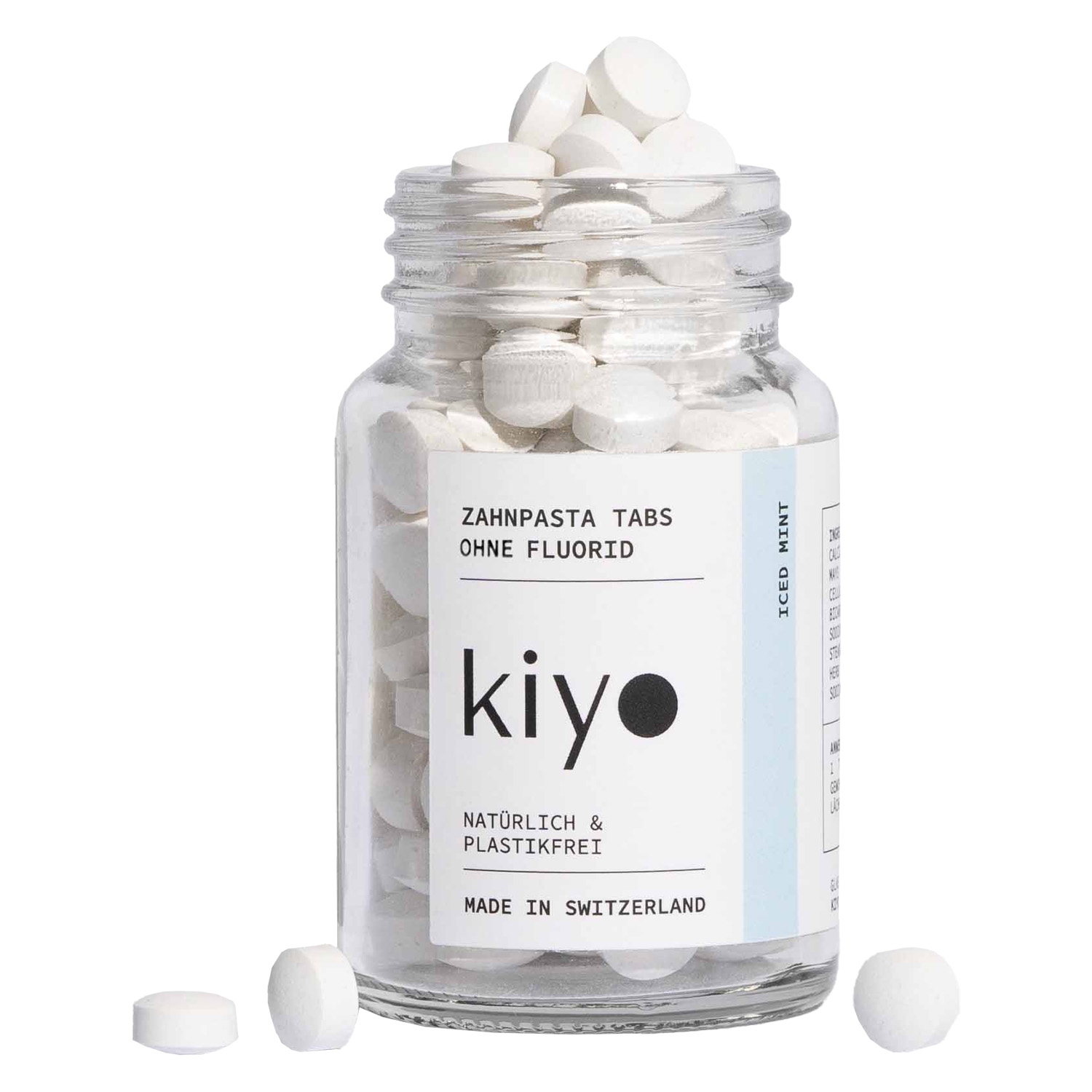 Product image from Kiyo - Zahnpasta Tabs Iced Mint ohne Fluorid