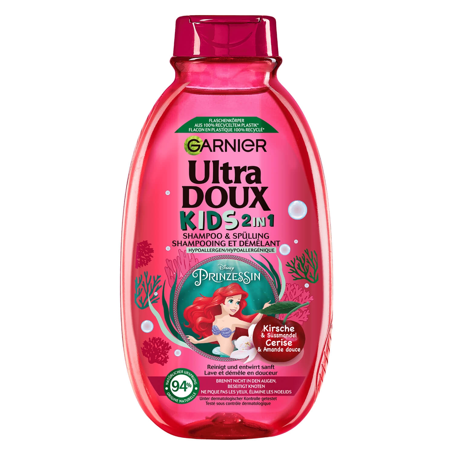 Produktbild von Ultra Doux Haircare - Kids 2in1 Shampoo & Spülung Kirsche & Süssmandel