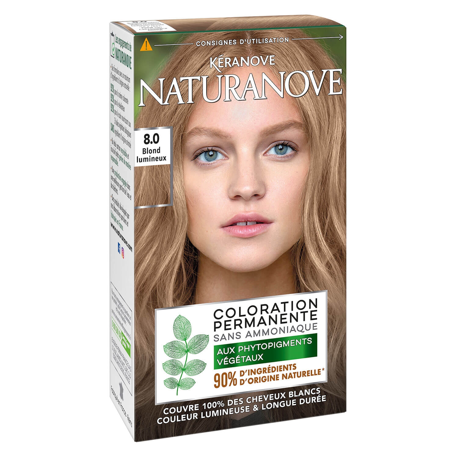 Product image from Naturanove - Dauerhafte Haarfarbe Luminous Blonde 8.0