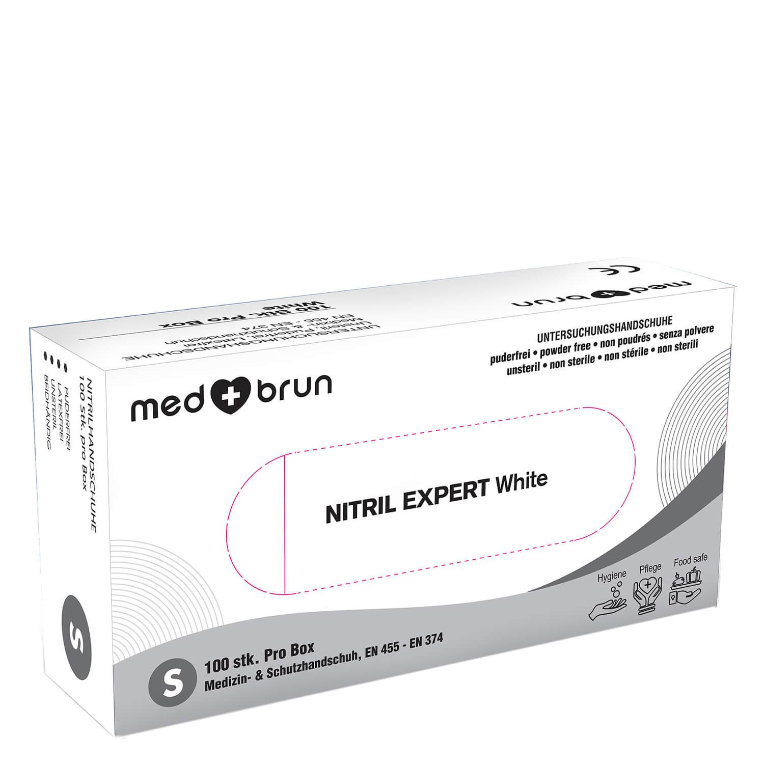 MedBrun - Gants Nitrile Expert White
