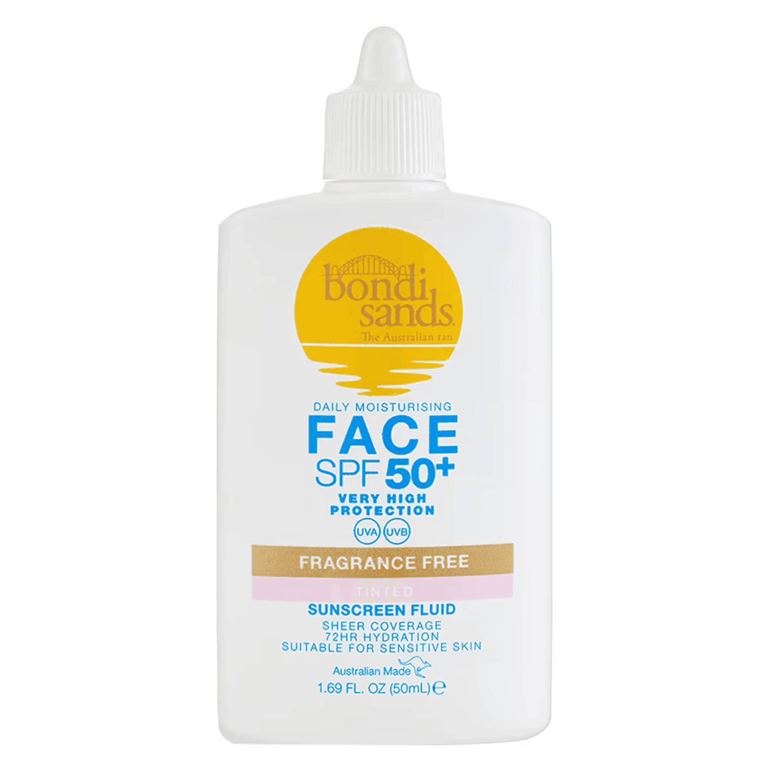SPF50+ Fragrance Free - Bondi Sands SPF 50+ Fragrance Free Tinted Face Fluid