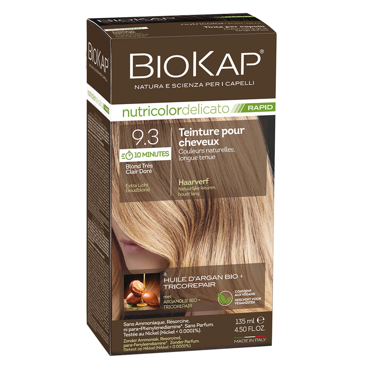 BIOKAP Nutricolor - Permanent Hair Dye Extra Light Golden Blond 9.3