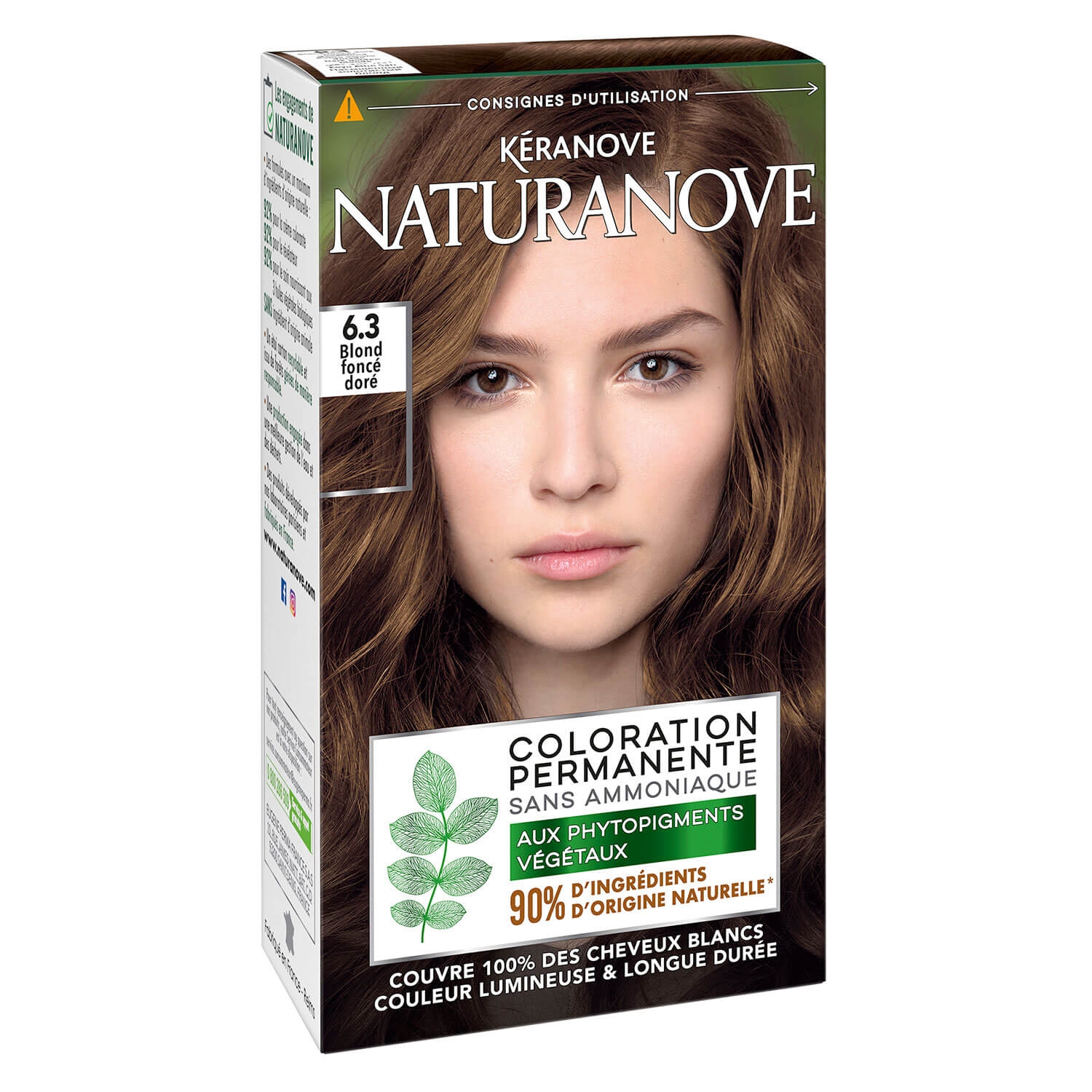 Product image from Naturanove - Dauerhafte Haarfarbe Dunkelgoldene Blondine 6.3