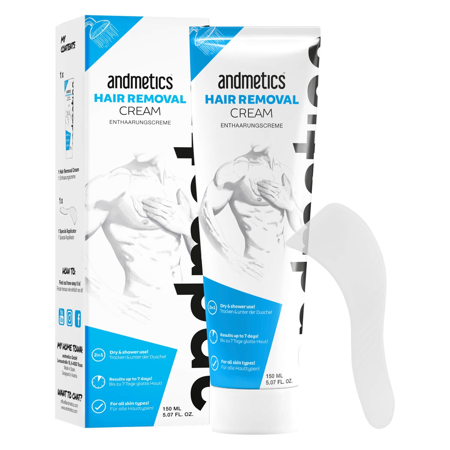 Product image from andmetics - Hair Removal Cream Men