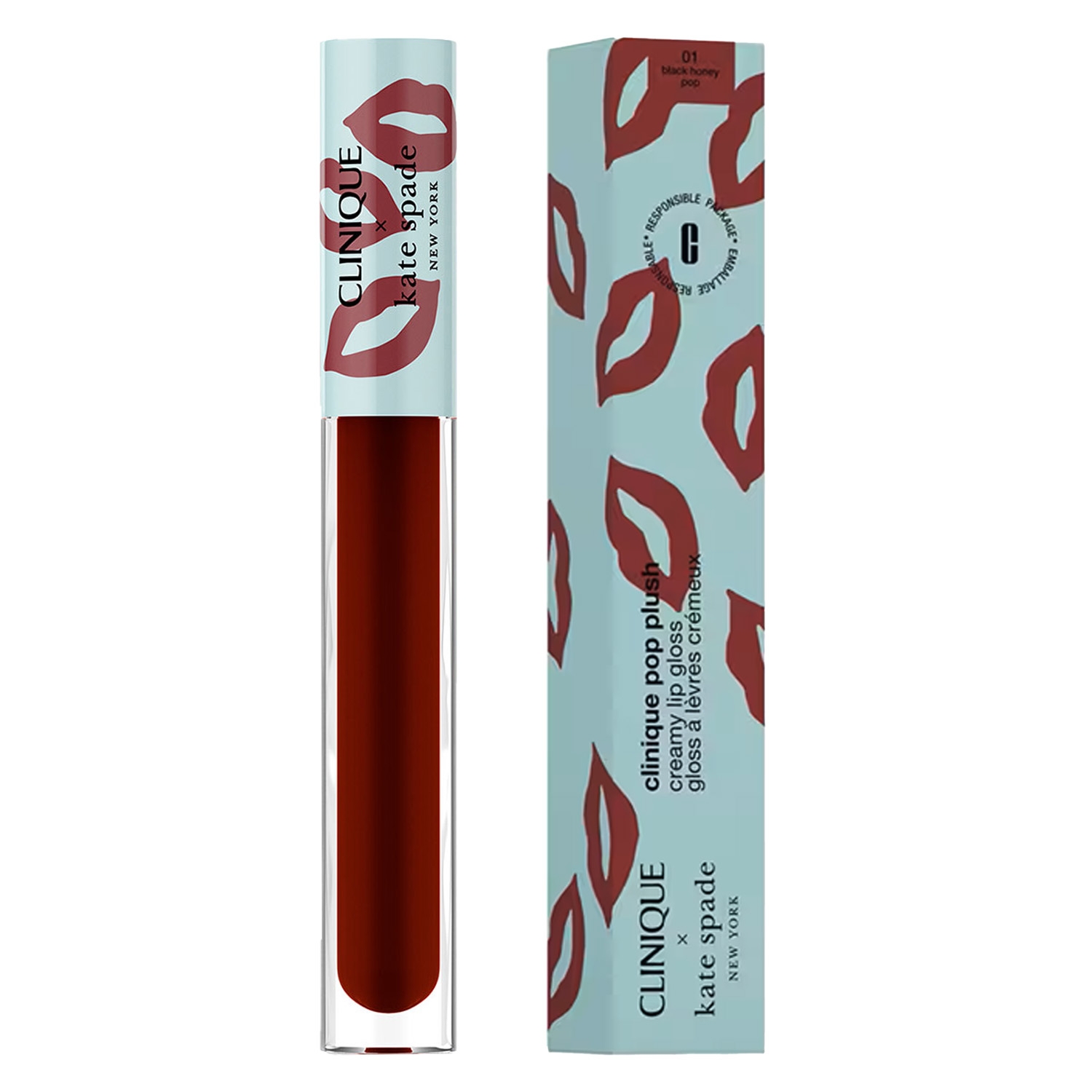 Image du produit de Clinique Lips - Decorated Kate Spade Pop Plush 01 Black Honey Pop