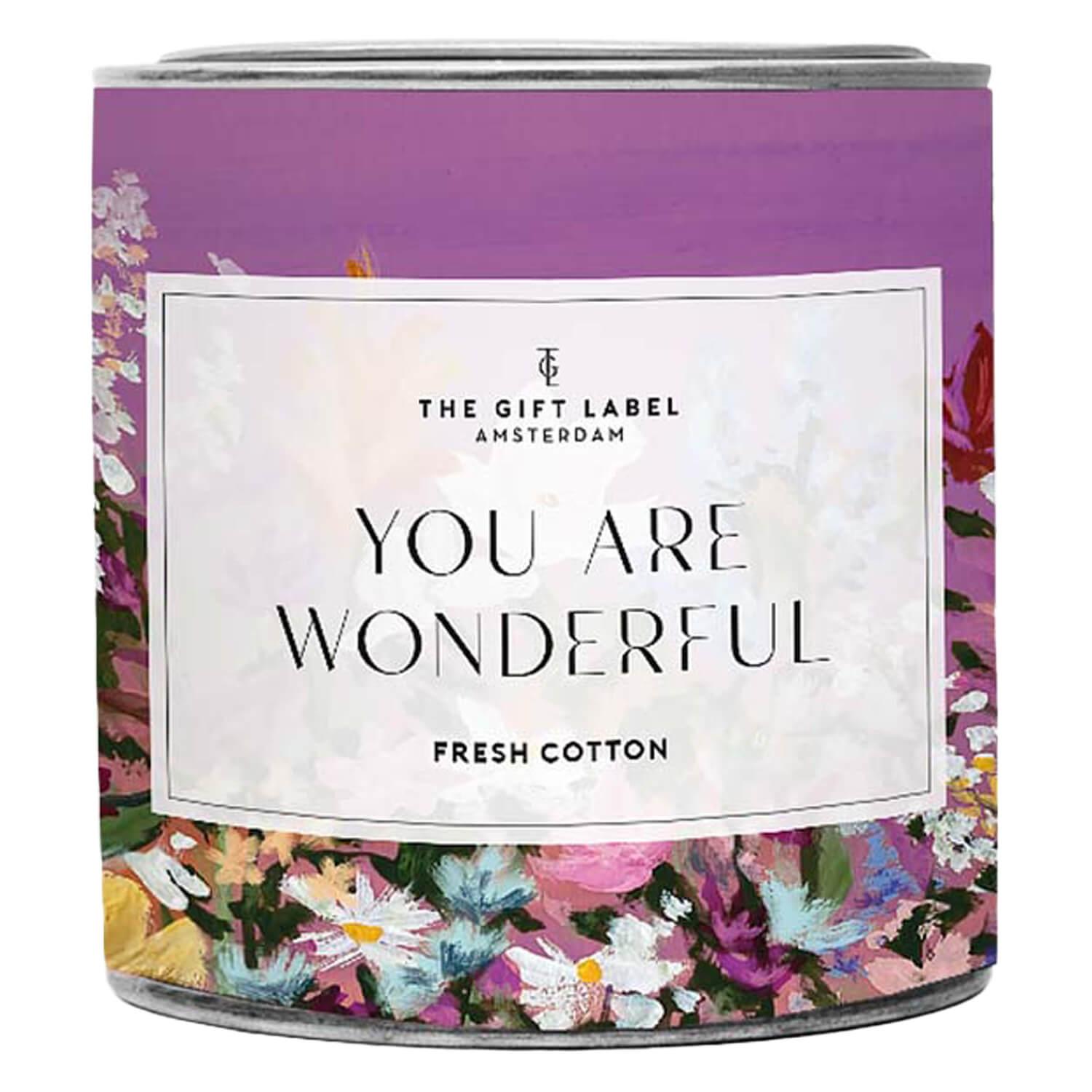 TGL Home - Candle Fresh Cotton You Are Wonderful