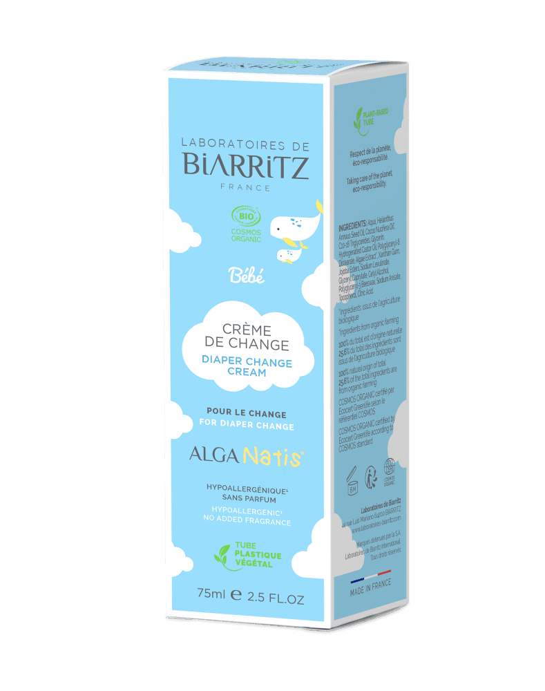 Laboratoires de Biarritz - AN Crème de change bébé BIO sans parfum - 75ml
