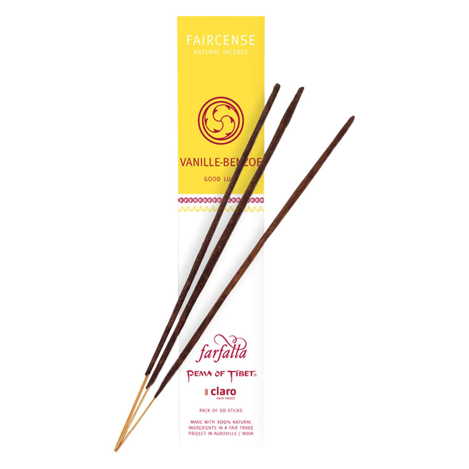 Farfalla Räucherstäbchen - Vanilla/Benzoin - Good Luck Faircense Incense Sticks