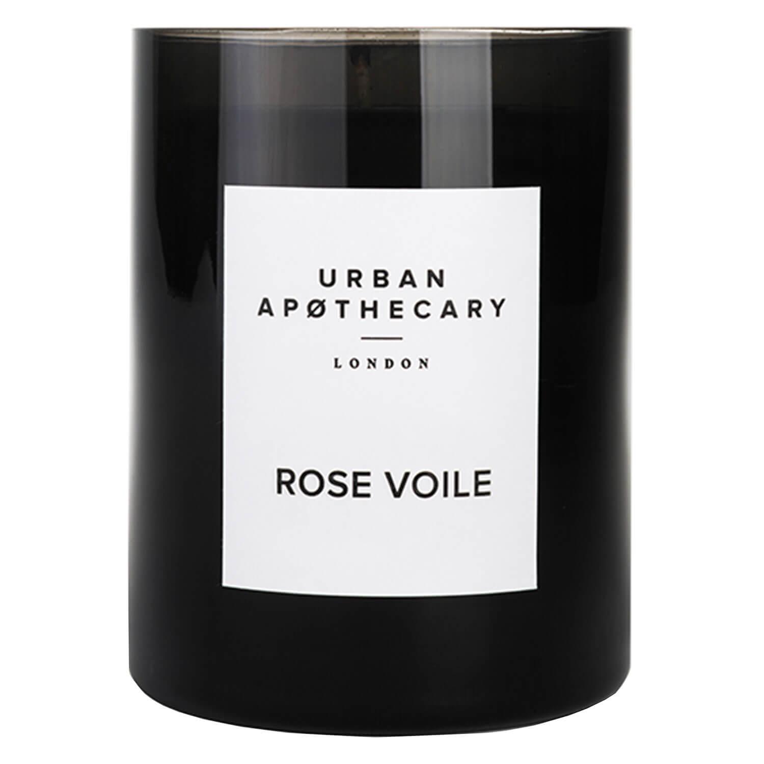 Urban Apothecary - Luxury Boxed Glass Candle Rose Voile