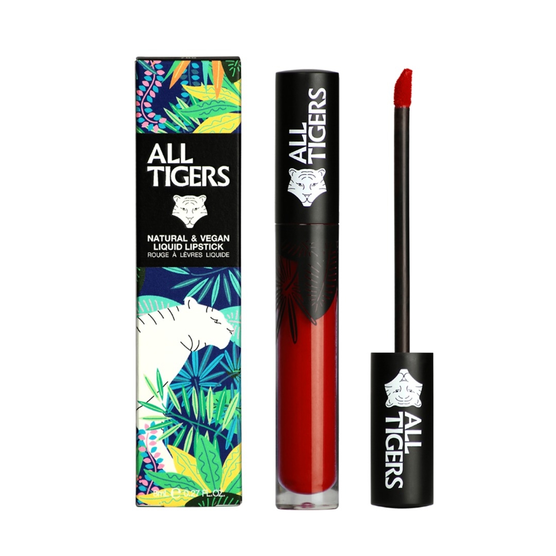 Image du produit de All Tigers Lips - Liquid Lipstick matt vegan und natürlich Bordeauxrot