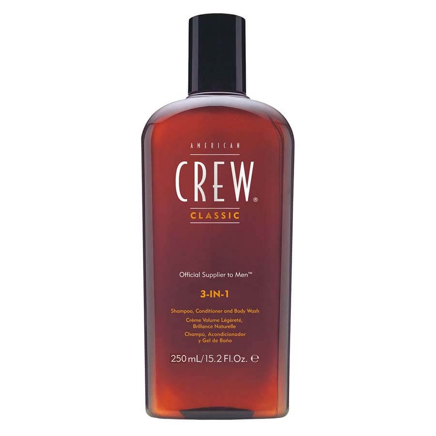 Produktbild von Crew Hair & Body Care - American Crew Classic 3-in-1 Shampoo, Conditioner & Body Wash