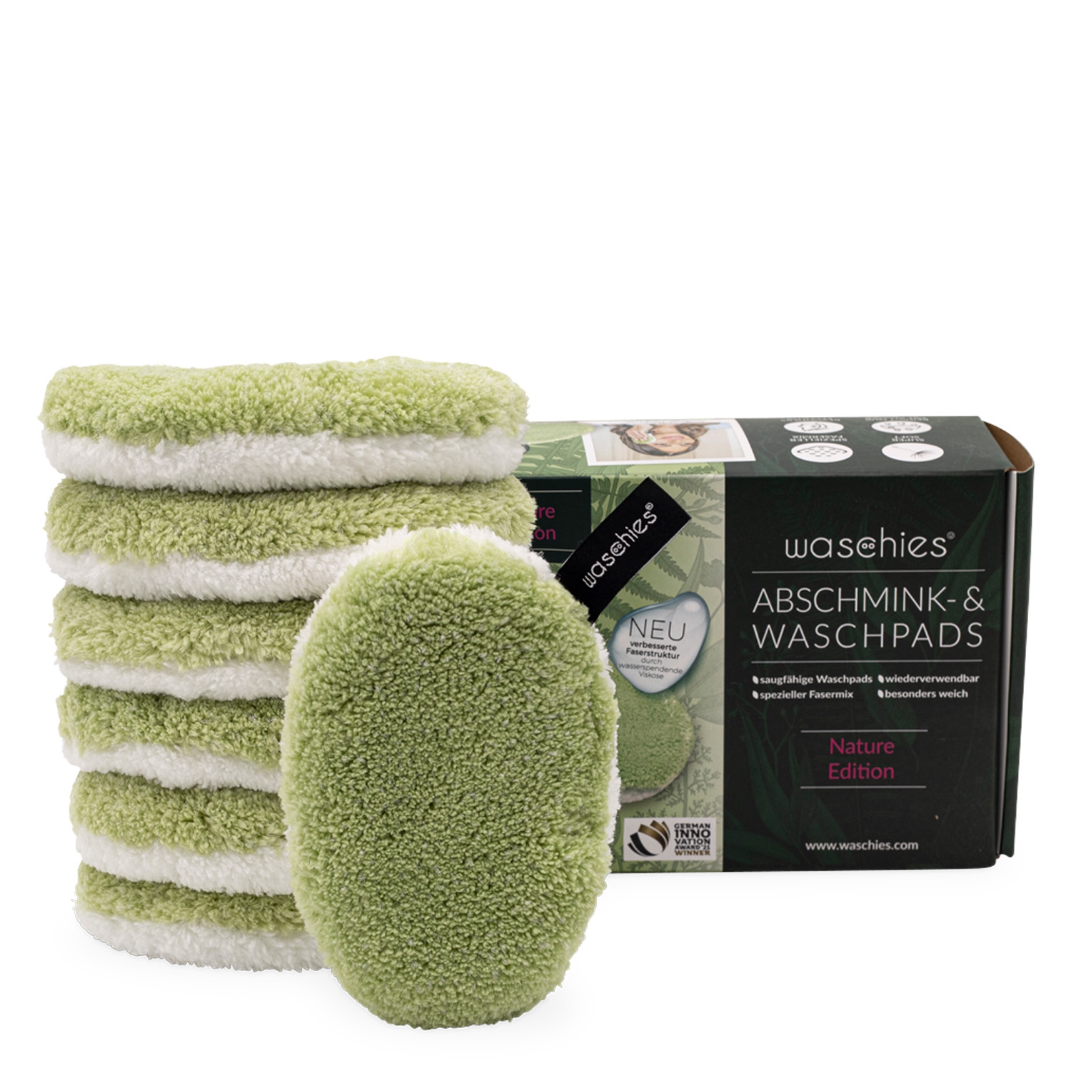 Produktbild von Waschies Faceline - Abschminkpads & Waschpads Nature-Edition
