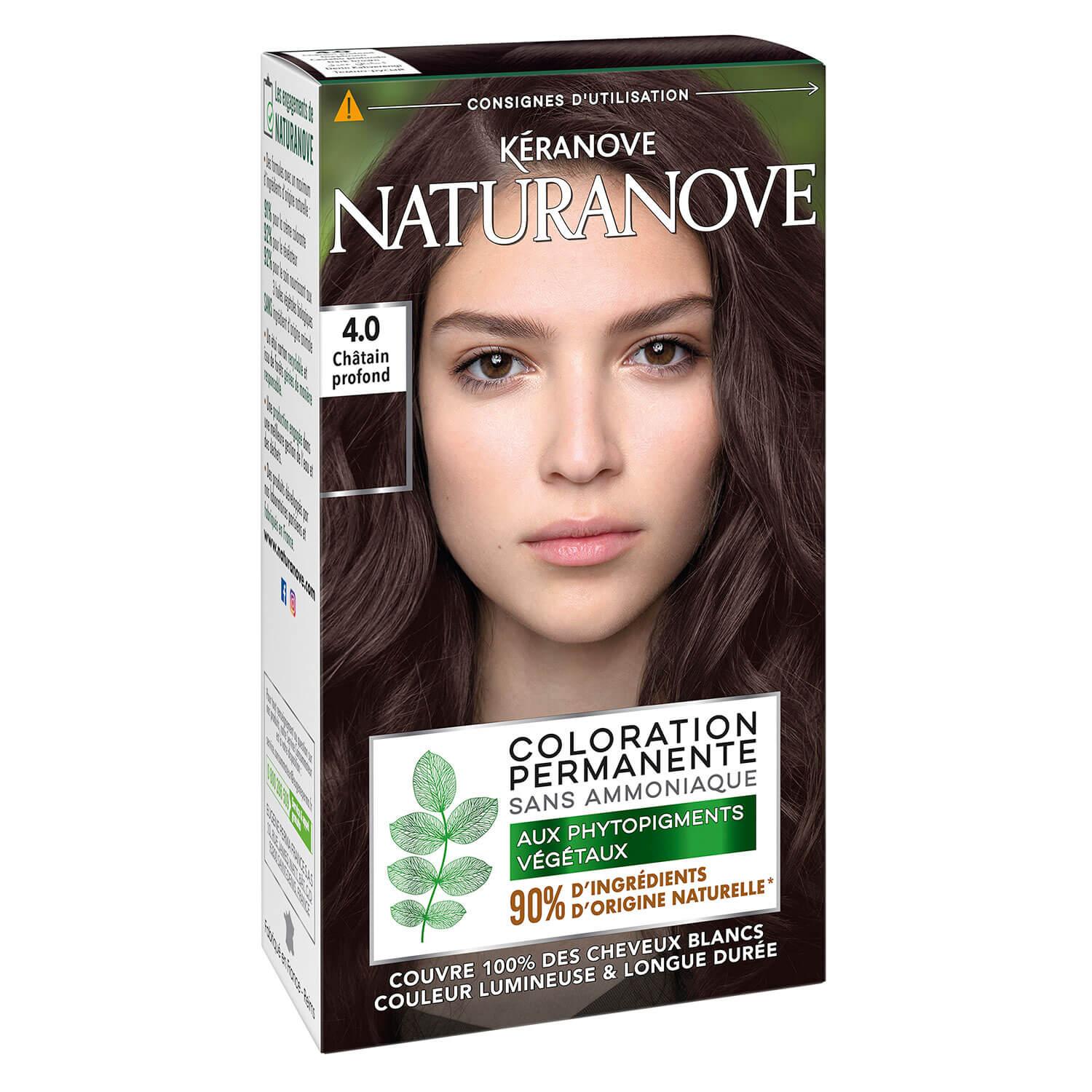 Naturanove - Dauerhafte Haarfarbe Dunkelbraun 4.0