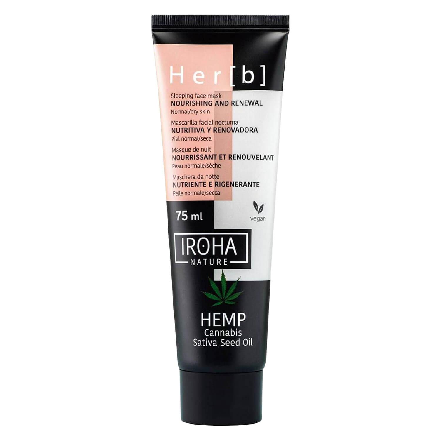 Iroha Nature - Cream Night Sleeping Mask Herb Cannabis