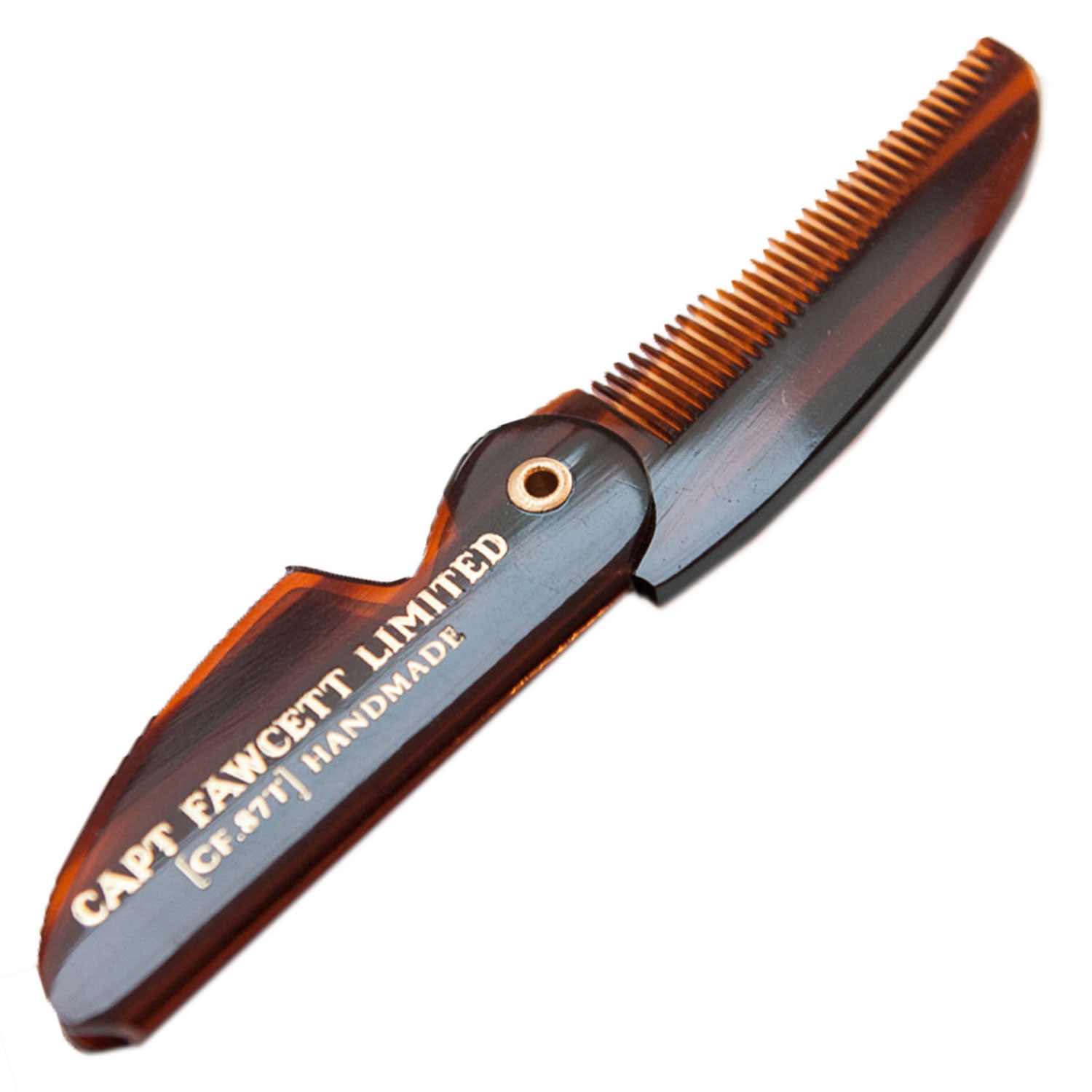 Product image from Capt. Fawcett Tools - Folding Pocket Moustache Comb