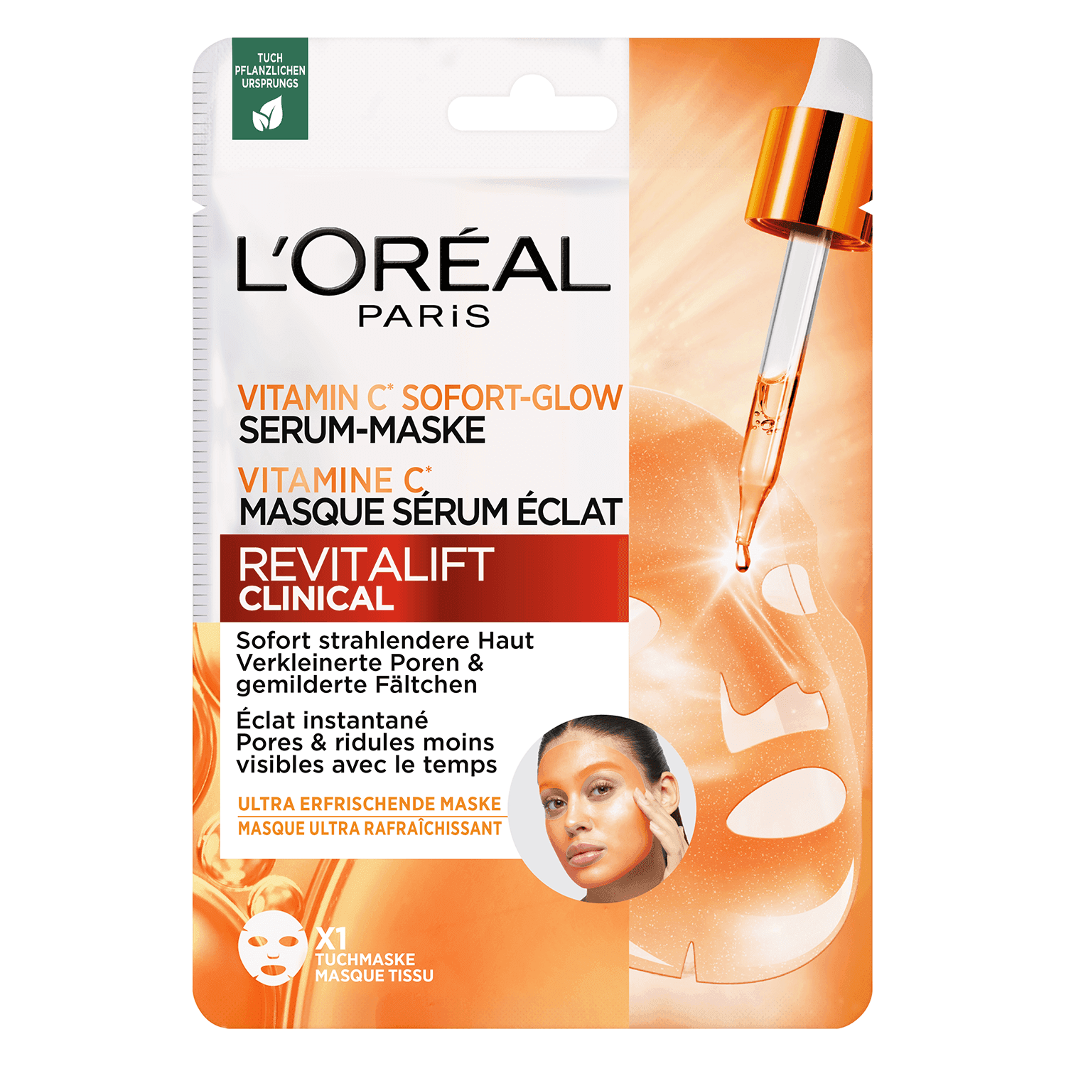LOréal Skin Expert - Revitalift Clinical Vitamin C Glow Serum Mask