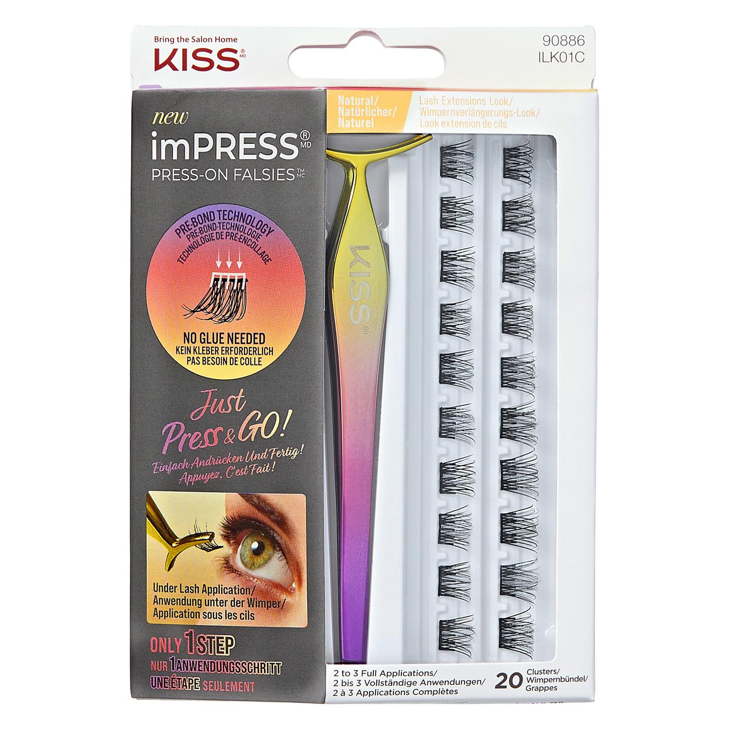 KISS Lashes - imPress Falsies Press-On Lash Kit Natural