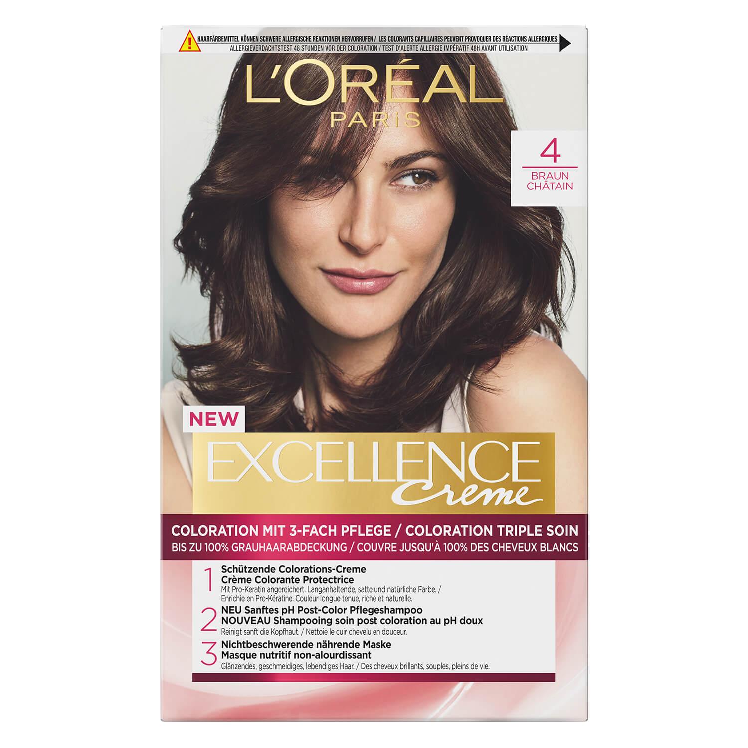LOréal Excellence Color - Cream 4 Brown