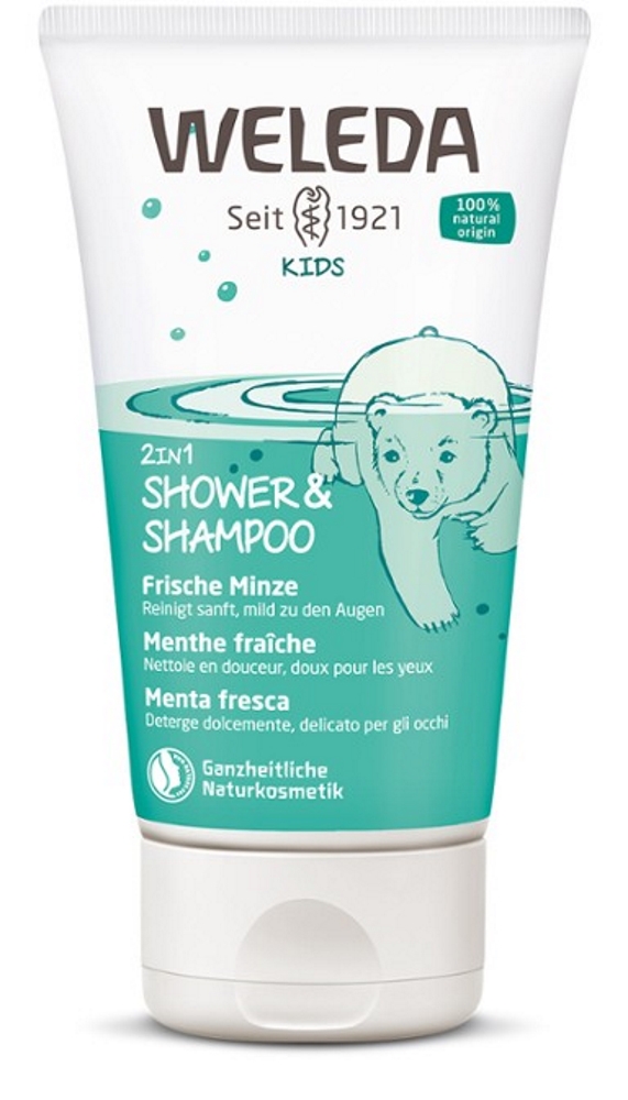 Produktbild von Weleda - Kids 2in1 Shower & Shampoo Minze