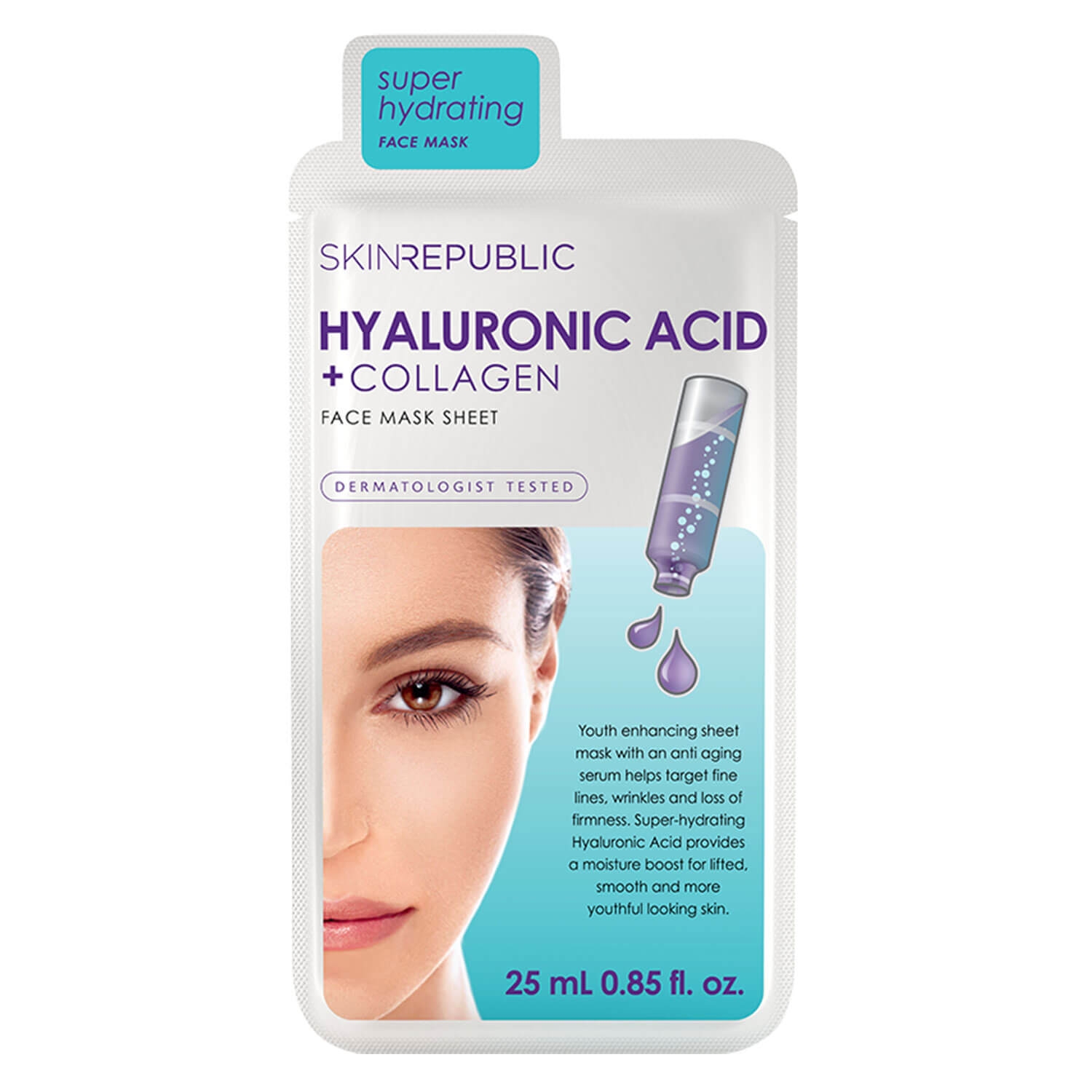 Produktbild von Skin Republic - Hyaluronic Acid + Collagen Face Mask