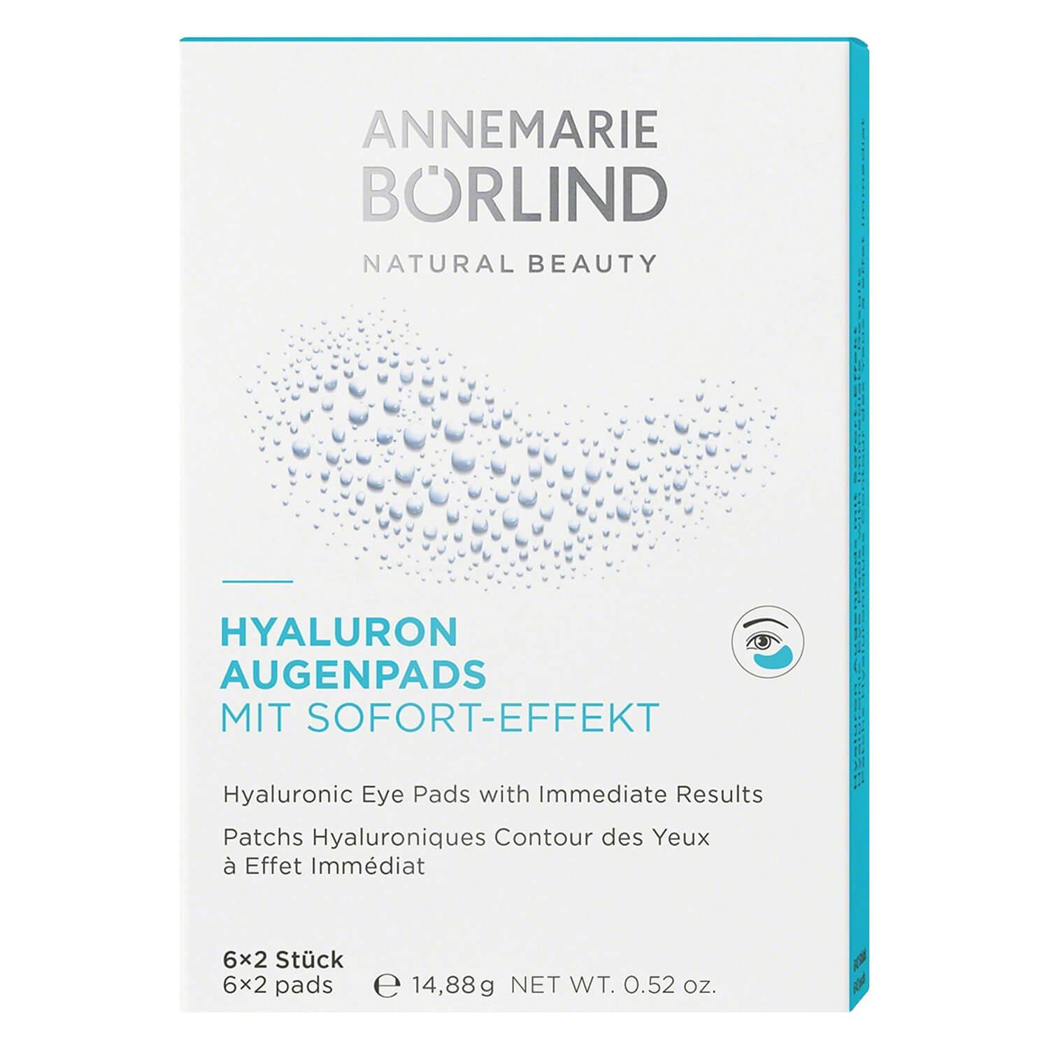 Annemarie Börlind Masks - Hyaluron Augenpad-Maske mit Sofort-Effekt
