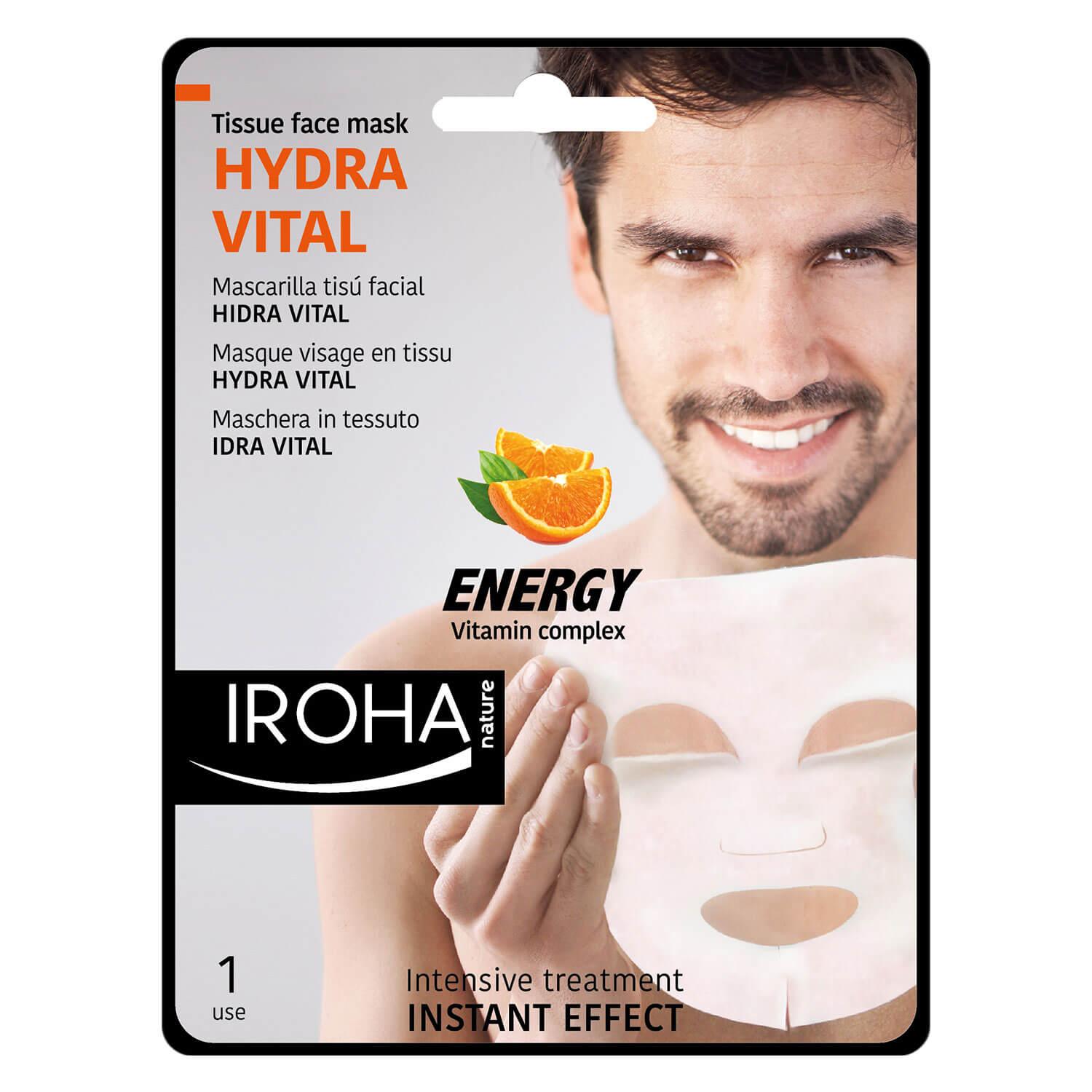 Iroha Nature - Tissue Face Mask Hydra Vital - Energy Vitamin Complex