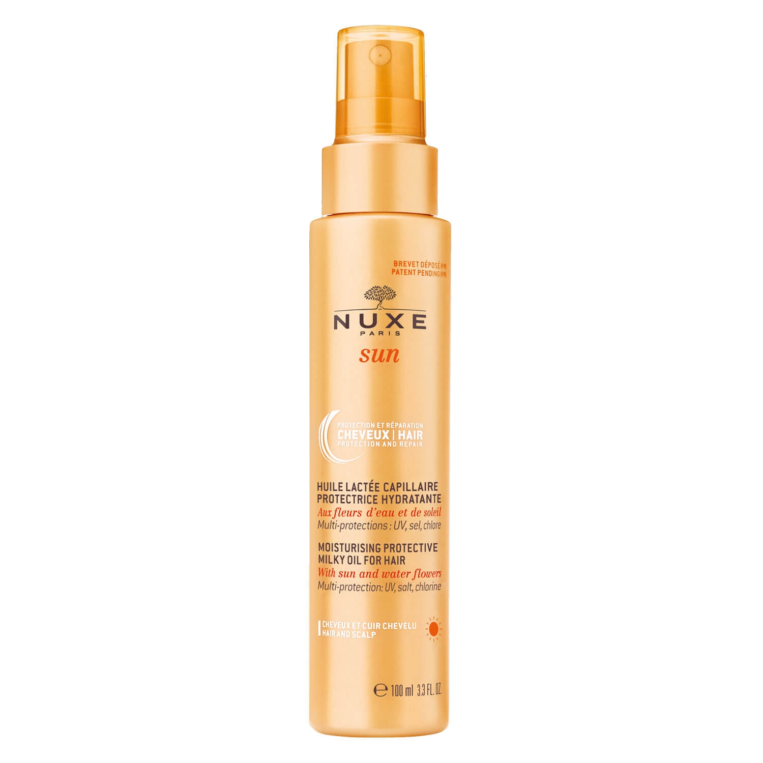 Product image from Nuxe Sun - Huile Lactée Capillaire Protectrice Hydratante