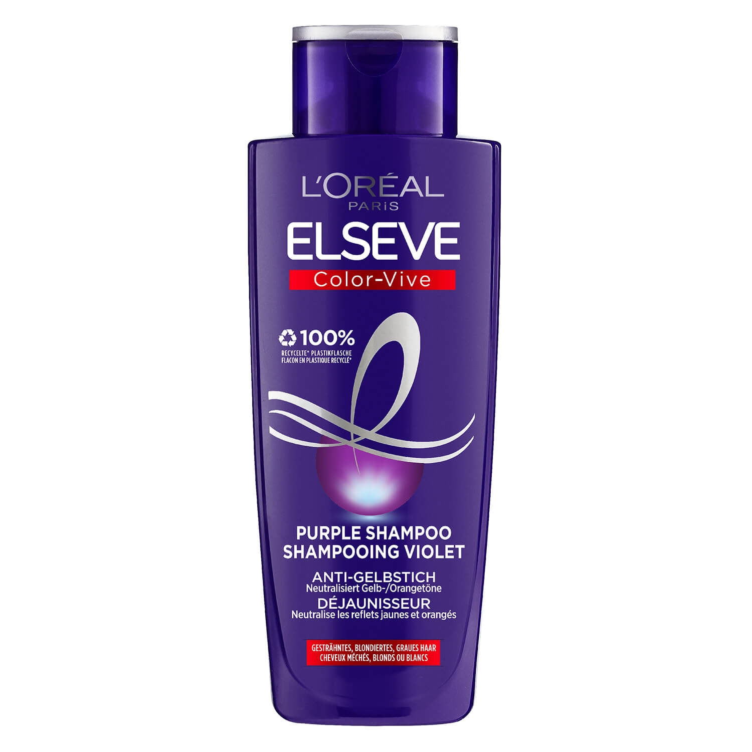 Produktbild von LOréal Elseve Haircare - Color-Vive Purple Shampoo Anti Gelbstich